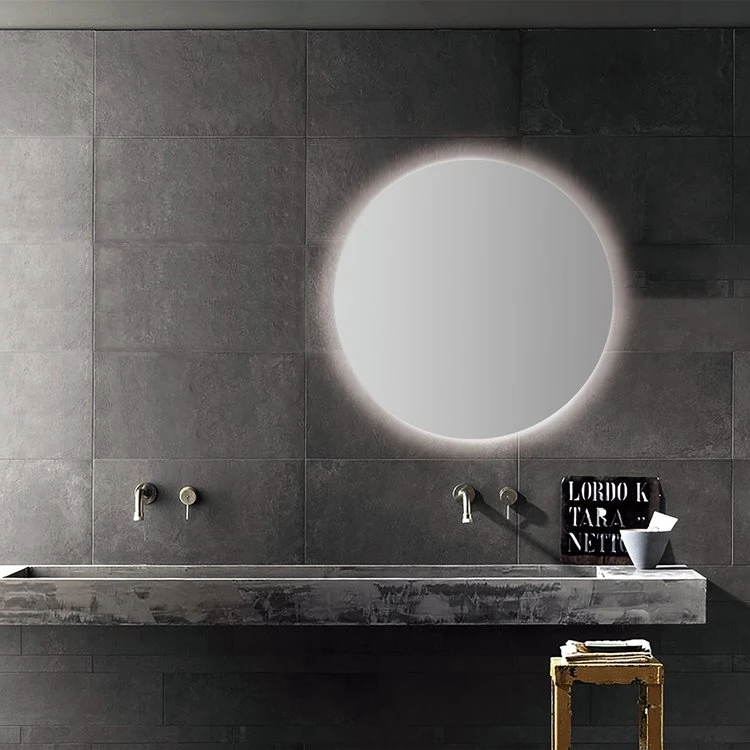 Silver Modern Bath Led Mirror